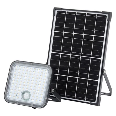 OSRAM Projecteur solaire LED Endura Outdoor noire avec panneau solaire, câble de - Photo 1/4