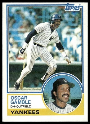 Oscar Gamble 1983 Topps #19 - Image 1 of 2