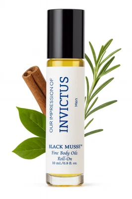 Black Musse Our Impression of INVICTUS Hombres Perfume Fino Aceites Corporales Roll-On 10 ml Foto 1 de 4