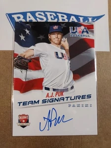 2015 Panini USA Baseball Collegiate National Team Auto A.J. Puk #310/399 Dbacks - Picture 1 of 3