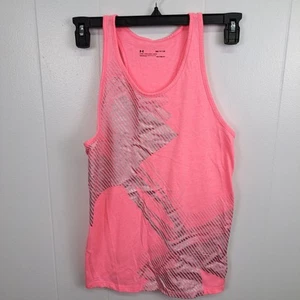 Under Armour Women’s HeatGear Tank Top SM Pink Loose Fit Racerback Gym - Picture 1 of 6