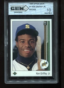 Ken Griffey Jr. Rookie 1989 Upper Deck #1 RC MLB Seattle Mariners gema como nueva 10 - Imagen 1 de 2
