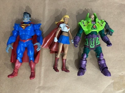 Mattel DC Universe Classics DCUC Superman: Doomed, Armored Luthor, Supergirl lot - Image 1 of 4