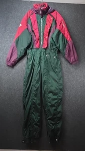Vtg Mens Descente Ski Suit Snowsuit One Piece Snow Bib Retro Mens XL - Picture 1 of 20
