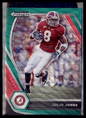2021 Panini Prizm Draft Picks Julio Jones Alabama Crimson Tide 55 Green Wave - Image 1 of 2
