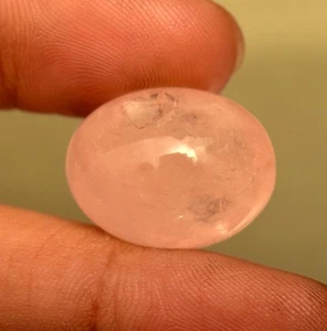 Pietra preziosa cabochon morganite naturale sfusa 26,65 ct forma ovale pietra preziosa sfusa - Foto 1 di 5