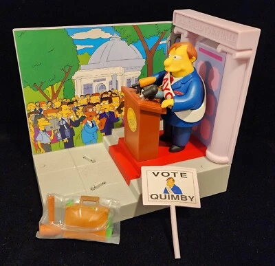 The Simpsons World of Springfield WOS play set TOWN HALL com MAYOR QUIMBY - Imagem 1 de 3