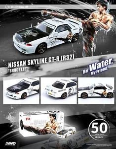 INNO64 MODELS NISSAN SKYLINE GT-R R32 BRUCE LEE EDITION 50 JAHRE TODESTAG