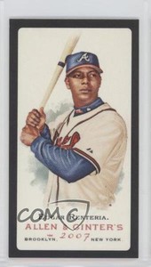2007 Topps Allen & Ginter's Mini Black Border Edgar Renteria #136