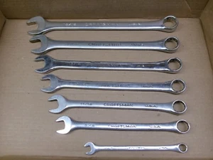Craftsman Professional USA 7-Piece 12-Point Combination Wrench Set (Partial) - Foto 1 di 14