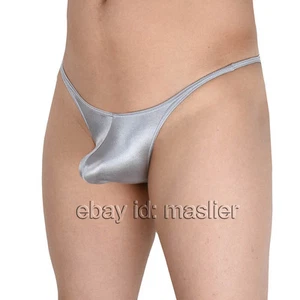 Men's Sexy Glitter Bikini Briefs Underwear Smooth Pouch Fashion Male Shorts - Picture 1 of 18