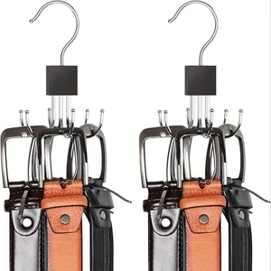 1/2 Piece Multifunctional Metal Hook | Tie, Scarf & Belt Organizer for Storage - Picture 1 of 15