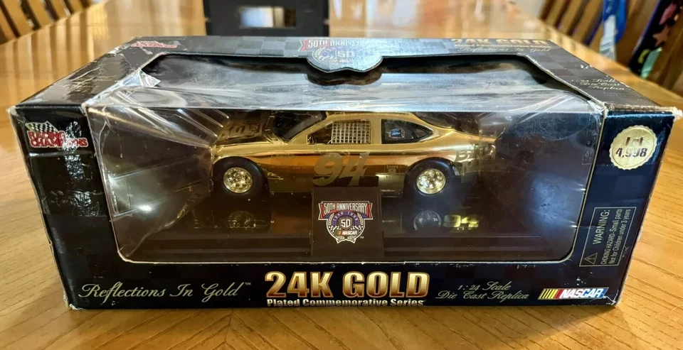 Billete de oro de 24 quilates Racing Champions escala 1:24 Elliott Big Mac #94 TT Foto 1 de 4