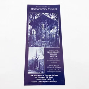 Thorncrown Chapel Eureka Springs, Arkansas Vintage Broschüre - Bild 1 von 4