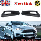 2x Matte Black Front Fog Light Lamp Cover FitsFord Focus MK3 ST RS 2014-2020 UK