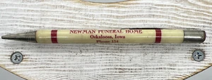 Oskaloosa IA Iowa NEWMAN FUNERAL HOME Advertising Pen Mahaska Cremation - Picture 1 of 5