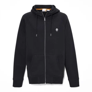 TIMBERLAND Felpa con Cappuccio e Zip Frontale Exeter River da Uomo in colore ner - Imagen 1 de 7