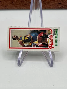 Carta singola 1980-81 Topps #121 George McGinnis Indiana Pacers HOF - Foto 1 di 2