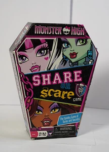 Monster High Share or Scare board game cardinal 2011 Mattel Party Fun Pre-owned - Picture 1 of 9