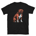 T-shirt unisexe à manches courtes Bordeux Mastiff Dog De Bordeaux Lovers Pet Dog