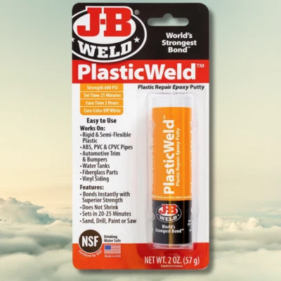 J-B Weld 8237 PlasticWeld Plastic Repair Epoxy Putty - 2 oz. - Image 1 of 4