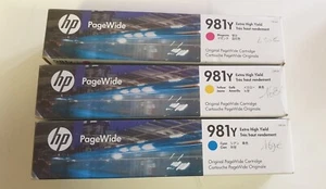 HP 981y L0R13A-L0R14A-L0R15A - Original Tintenpatrone Datum veraltet Neu - Bild 1 von 4