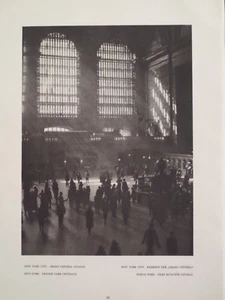 Innenraum Grand Central Railroad Station New York City 1927 Edward Hoppe Fotografie - Bild 1 von 2