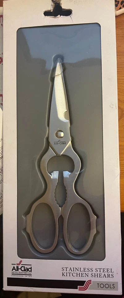 Полностью закрытые кухонные ножницы из нержавеющей стали C3220908, совершенно новые в коробке, никогда не использовались - Изображение 1 из 4