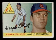 1955 TOPPS #137 HARRY ELLIOTT ST LOUIS CARDINALS