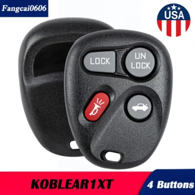 Replacement For 2001-2006 Chevrolet Astro Key Fob Remote 4 Buttons KOBLEAR1XT Foto 1 de 4