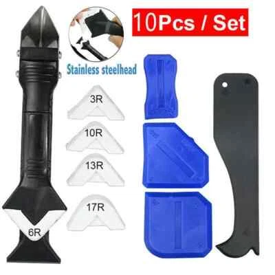 5 in 1 Silicone Sealant Remover Tool Kit Set Scraper Caulking Mould Removal UK