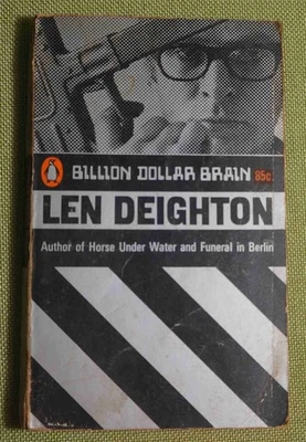 LEN DEIGHTON Novel BILLION DOLLAR BRAIN 1967 Film Movie Tie-In MICHAEL CAINE - image 1 of 3