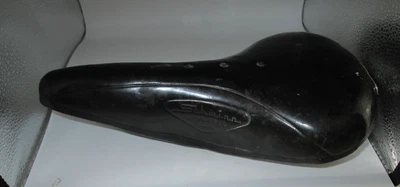 Asiento de sillín negro de bicicleta Schwinn de colección, aprobado por Schwinn con placa trasera Foto 1 de 4