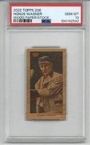 Tarjeta de papel de madera 2022 Topps 206 Honus Wagner piratas PSA 10 LowPop 3 rara - Imagen 1 de 2