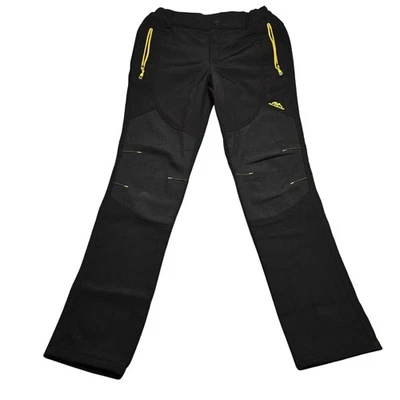 Pantalones de Senderismo Softshell Exterior S Negros Rodillas Reforzadas Amarillo Cremallera Senderismo Gorp Foto 1 de 4