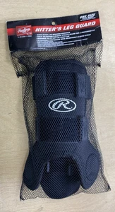 Rawlings hitter leg guard Black ONE SIZE FITS ALL (FREE SHIPPING) - Picture 1 of 7