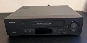 Admiral JSJ-20445 4 Head HiFi MTS VCR VHS Recorder Tested Works. No Remote - Picture 1 of 5