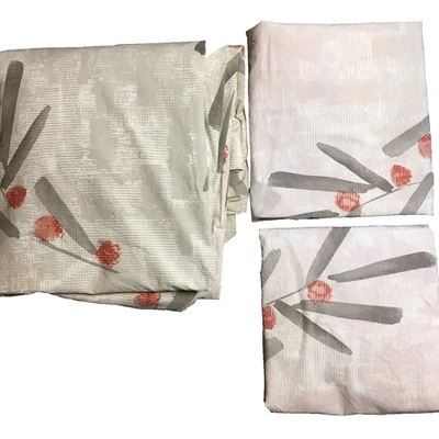 Juego de funda nórdica Crate & Barrel Osaka tamaño queen completo algodón floral euro Shams Foto 1 de 4