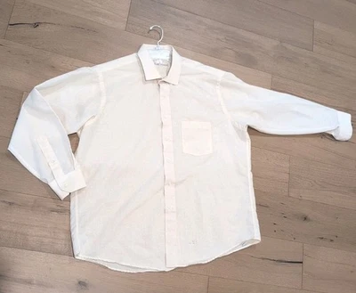 Camisa de vestir florentina vintage años 70 Nicola Mancini para hombre 16x34 texturizada Foto 1 de 4