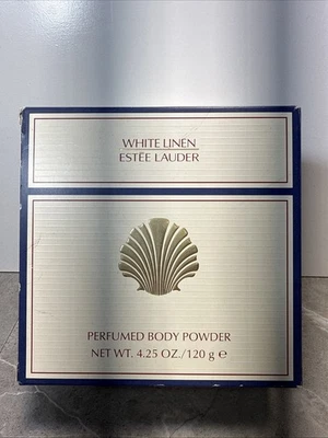 Винтажная парфюмированная пудра для тела Estee Lauder White Linen 4,25 унции 120 г новая в упаковке - Изображение 1 из 4
