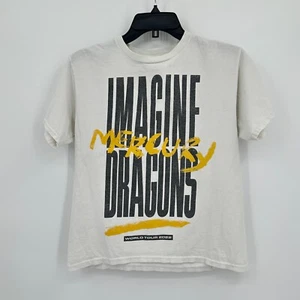 Imagine Dragons World Tour 2022 Tshirt Kids Large White Black Concert Merch Tee - Picture 1 of 7
