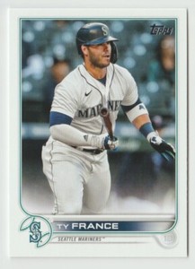 2022 Topps #327 Ty France Baseball Card Seattle Mariners