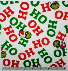 Dr.Suess, The Grinch, Christmas Fabric -Cotton 1 yd*BTY*So Cute! Multi•FastShip! - Picture 1 of 2