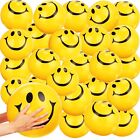 24 Pieces Smile Face Inflatable Beach Balls Party Pack Inflatable Beach Balls...