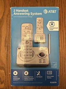 AT&T 2 Handset Answering System With Unsurpassed Range With SpeakerphoneEL52219 - Picture 1 of 7