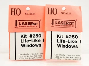 AMERICAN MODEL HO SCALE 250 WINDOW SET FOR LIFE LIKE F40PH 2 PACK - Picture 1 of 2
