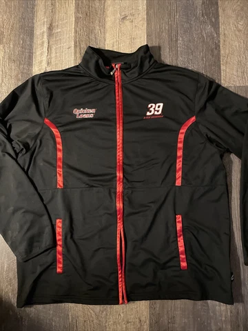 Chase Authentic NASCAR Ryan Newman 39 Full Zip Black Jacket Mens Size 2XL Cover