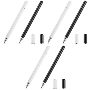3 Pack Doppelköpfiger Stift Universeller Eingabestift Kapazitiver - Zdjęcie 1 z 12