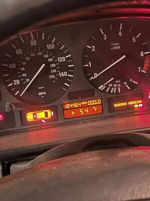 98-03 BMW E39 525i 528i 530i Factory Gauge Cluster Speedo OEM Whit Trim - Image 1 of 4