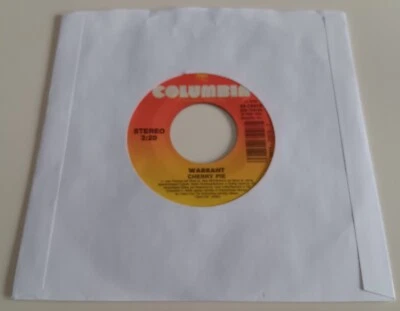 WARRANT - CHERRY PIE VINYL 45. PLAYS EXCELLENT. USA ISSUE. - Image 1 of 4